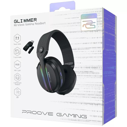 Наушники Bluetooth Proove Gaming Glimmer (APP) (Black/Purple)