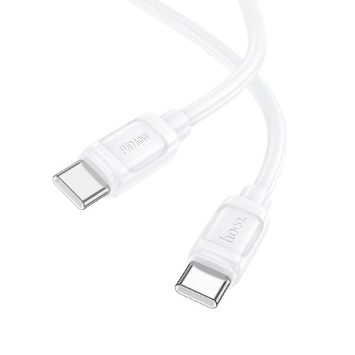 Кабель Hoco X115 Surpass Type-C – Type-C (1 м · 60W · 3A) (White)