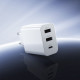 Сетевое зарядное устройство Borofone BA105A 2xUSB-A+USB-C (15W · 3A) (White)