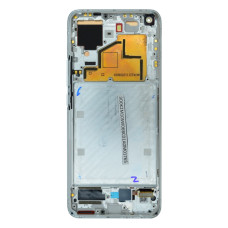 Дисплей для Xiaomi Mi 11 с тачскрином в рамке (Silver) (Original)