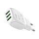 Сетевое зарядное устройство LDNIO A3315 3xUSB-A (15W · 3.1A) с кабелем USB-A – Micro-USB (White)