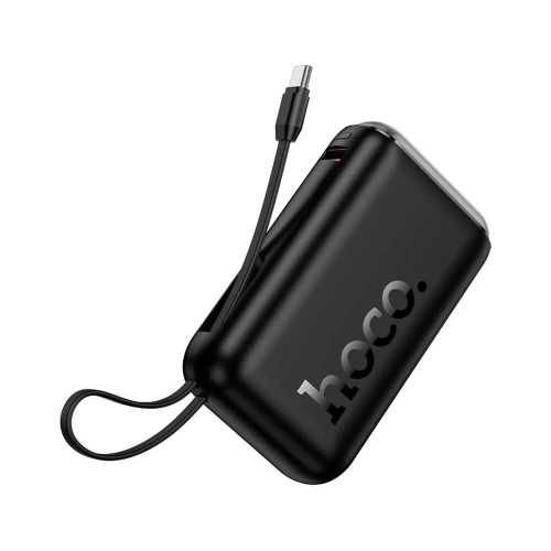 Повербанк Hoco J157 PD20W+22.5W с кабелем Type-C (10000 mAh) (Black)