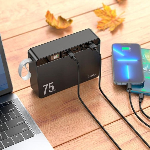 Повербанк Hoco J94 Overlord PD+QC3.0 22.5W (75000 mAh) (Black)