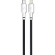 Кабель Gelius Full Silicon Type-C to Lightning 20W 1.2м (GP-UCN001CL) black white
