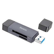 Картридер Hoco HB45 USB2.0 to Type-C gray