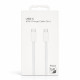 Кабель для iPhone 16 Type-C – Type-C (NO LOGO) (1 м · 60W · 3A) (White)