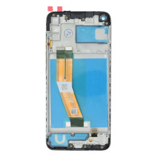 Дисплей для Samsung M115 Galaxy M11 (2020) (157,5 мм) з тачскріном в рамці (Black) (Brand Pack)