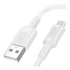 Кабель Borofone BX111 USB-A – Micro-USB (1 м · 12W · 2.4A) (White)