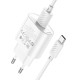 Сетевое зарядное устройство Hoco C109A USB-A (18W · 3A) с кабелем USB-A – Type-C (White)
