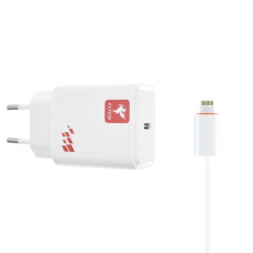 Сетевое зарядное устройство FLYCDI FA-013 USB-C (20W · 3A) с кабелем Type-C – Lightning (White)