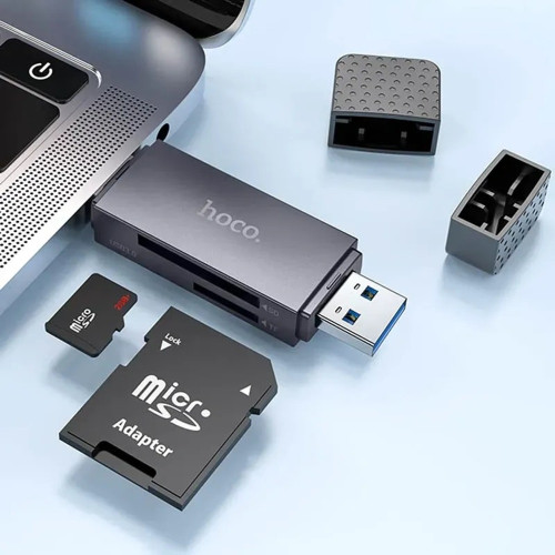 Картридер Hoco HB45 USB3.0 to Type-C gray