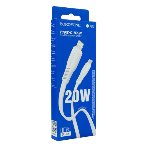 Кабель Borofone BX85 Type-C – Lightning (1 м · 12W · 2.4A) (White)