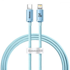 Кабель Baseus Crystal Shine Series Type-C – Lightning (1.2 м · 20W · 2.4A) (CAJY001303) (Sky Blue)