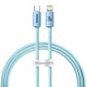 Кабель Baseus Crystal Shine Series Type-C – Lightning (1.2 м · 20W · 2.4A) (CAJY001303) (Sky Blue)