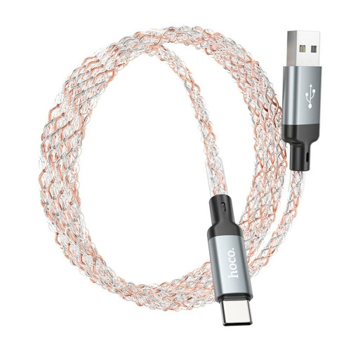 Кабель Hoco U112 USB-A – Type-C (1 м · 12W · 2.4A) (Gray)