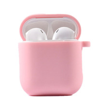Чохол для AirPods 1/2 Silicone Case with Fibra (Pink)