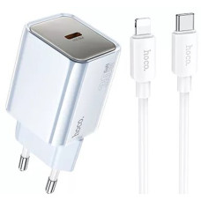 Сетевое зарядное устройство Hoco N47 USB-C (30W · 3A) с кабелем Type-C – Lightning (Blue)