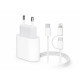 Сетевое зарядное устройство для iPhone USB-C with cable C-C+L (35W) (NO LOGO) (White)