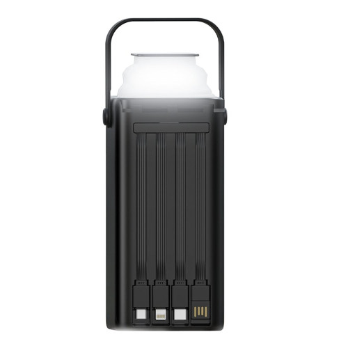 Повербанк XO PR285 PD20W+QC22.5W з 4 кабелями (30000 mAh) (Black)