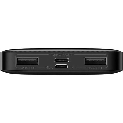 Повербанк Baseus Airpow 15W Cable USB to Type-C 30см (10000 mAh) (Black)