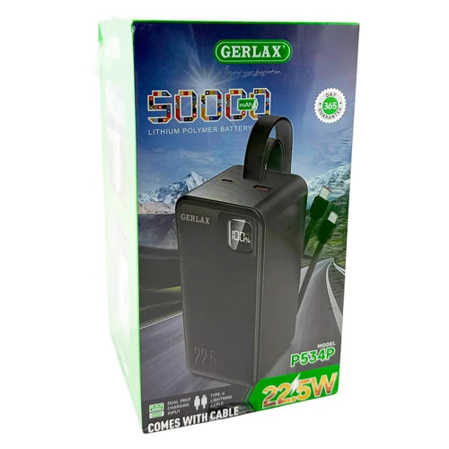 Повербанк Gerlax P534P 22.5W (50000 mAh) (White)