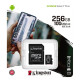 Карта пам'яті Kingston MicroSDXC Canvas Select Plus 256Gb (sd adapter)