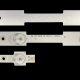 Пряма підсвітка для телевізора Elenberg 39″ E39Q2510A (1 планка 420 мм, 5 LED, лінза 15,5 мм, 3 В)