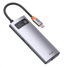USB-хаб Baseus Metal Gleam Multifunctional 6в1 Type-C (Gray)