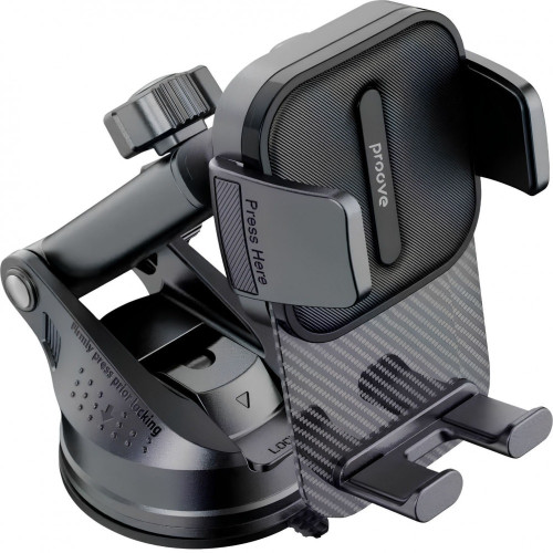 Автодержатель Proove Carbon Clamp Suction Type Car Mount (Black)