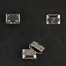 Роз'єм зарядки універсальний №39 для Jiayu G4 5 pin (4 кріплень) (контакти знизу) (Micro USB) без шлейфа