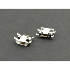 Роз'єм зарядки універсальний №23 для Huawei Y5 (2018) 5 pin (4 кріплень) (контакти посередині) (Micro USB) без шлейфа