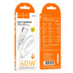 Кабель Hoco X114 Type-C – Type-C (1 м · 60W · 3A) (White)