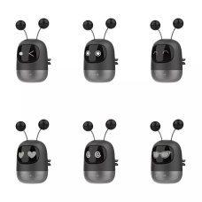 Ароматизатор для авто Proove Emoji Robot Lovely на дефлектор (Black)