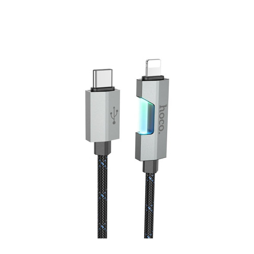 Кабель Hoco U123 Type-C – Lightning (1.2 м · 27W · 3A) (Black)