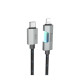 Кабель Hoco U123 Type-C – Lightning (1.2 м · 27W · 3A) (Black)