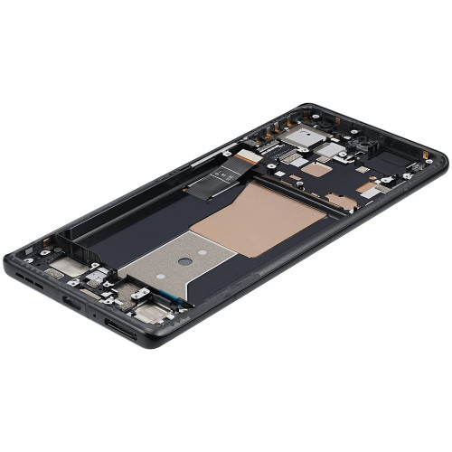 Дисплей для Motorola XT2301 Moto X40 (5G) з тачскріном в рамці (Black) (Original)