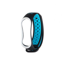 Ремінець для Xiaomi Mi Band 3/4 Nike (Black/Blue)