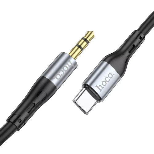Аудиокабель AUX Hoco UPA22 Type-C – 3.5 мм (1 м) (Black)
