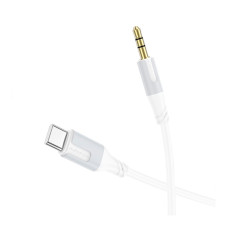 Аудиокабель AUX Borofone BL19 Type-C – 3.5 мм (1 м) (White)