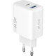 Сетевое зарядное устройство Proove Silicone Power 2 USB-A+USB-C (45W · 3A) (White)