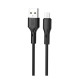 Кабель XO NB230 Rock Series USB-A – Type-C (1 м · 12W · 2.4A) (Black)