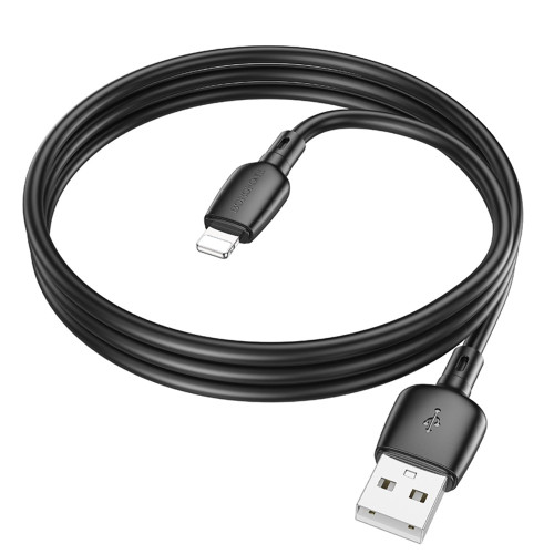 Кабель Borofone BX93 USB-A – Lightning (1 м · 20W · 2.4A) (Black)