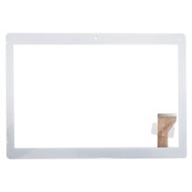 Сенсорное стекло для Pixus Vision (универсальное №425) (Размер 164x237 мм) 50 pin (White) (Отверстие под камеру по центру) (version 05)