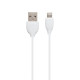 Кабель Borofone BX19 Streamer USB-A – Lightning (1 м · 12W · 2.4A) (White)