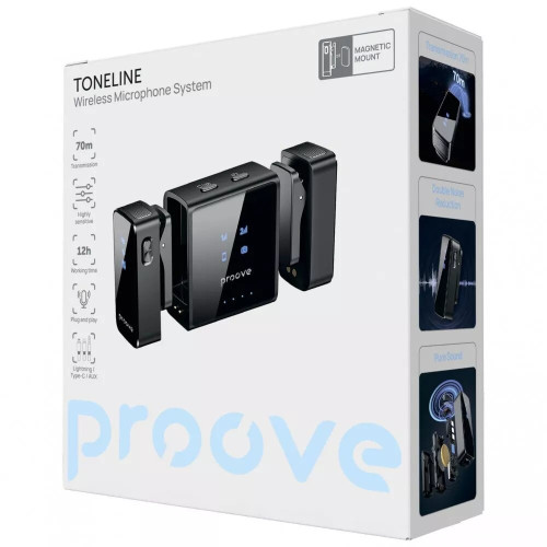 Бездротовий петличний мікрофон Proove ToneLine (Black)