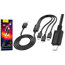 Кабель Hoco X74 3-в-1 (1 м · 10W · 2A) (Black)