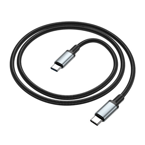 Мультимедийный кабель Hoco US10 Type-C – Type-C 3.0 5Gbit/s (0.5 м · 3A) (Black)
