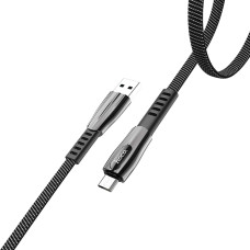 Кабель Hoco U70 Splendor USB-A – Lightning (1.2 м · 12W · 2.4A) (Black/Gray)