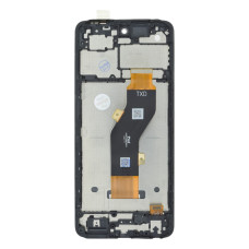 Дисплей для Tecno Spark 20C с тачскрином в рамке (Black) (ver. TXD)