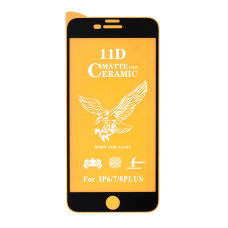 Защитная пленка Ceramic Matte для Apple iPhone 8 Plus (Full Glue) (Black)